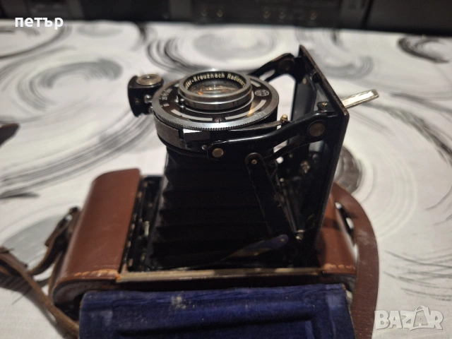 Ретро сгъваем немски фотоапарат, снимка 7 - Антикварни и старинни предмети - 53056650