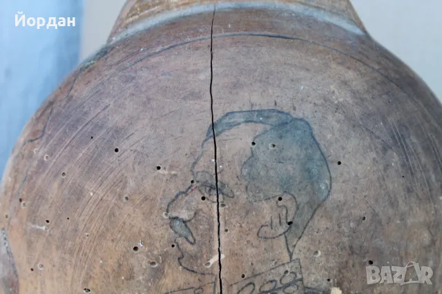 Стара дървена бъклица , снимка 3 - Антикварни и старинни предмети - 50099241
