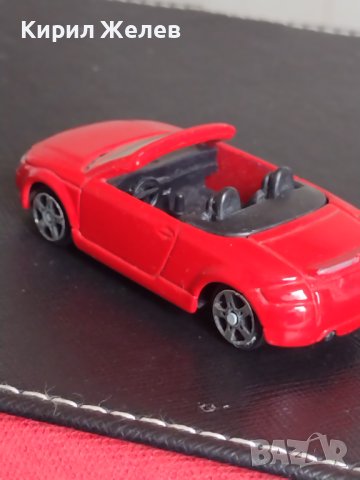 Метална количка AUDI TT ROADSTER MADE IN CHINA кабриолет за КОЛЕКЦИЯ ДЕКОРАЦИЯ 37566, снимка 6 - Колекции - 40663738