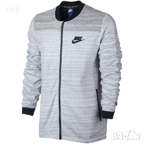 Мъжко Горнище Nike Nsw AV15 JKT KNIT WHITE, снимка 1 - Спортни дрехи, екипи - 48521724