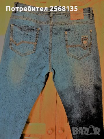 НОВИ Уникални Дънки с Избелени ефекти и Декорации , снимка 3 - Дънки - 30335835