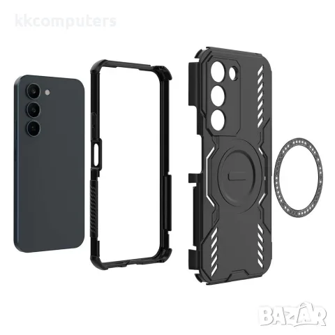 За Realme C100 5G / C83 5G Магнитен Butterfly Armor TPU PC Калъф с Охлаждащ Дизайн и Скрийн Протекто, снимка 8 - Калъфи, кейсове - 56184722