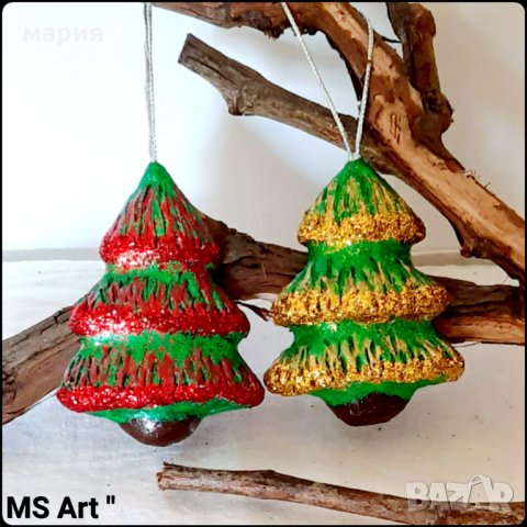 Коледна декорация! Играчки за елха! Ръчна изработка!, снимка 4 - Декорация за дома - 30893109
