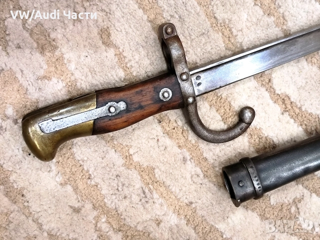 Френски щик нож байонет ГРА GRASS M1874, снимка 11 - Антикварни и старинни предмети - 51708606