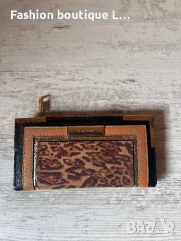 River Island дамски портфейл с тигров елемент и златни детайли с много джобове за карти и монетник ❤, снимка 6 - Портфейли, портмонета - 52364742