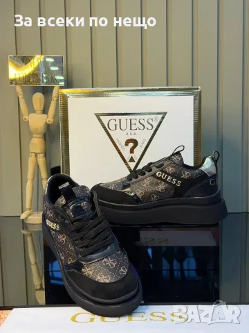Guess Дамски Маратонки👟Дамски Спортни Обувки С Монограм и Платформа👟Кецове Код SK2162