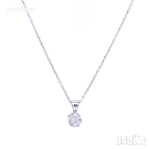 Златнo колие с диаманти 0,20Ct. чистота:SI 41см. модел:43651-1
