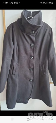 Дамско сако яке палто полар черно размер Л черно