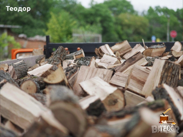 Сухи дърва – нарязани и нацепени, снимка 4 - Дърва за огрев - 52435398