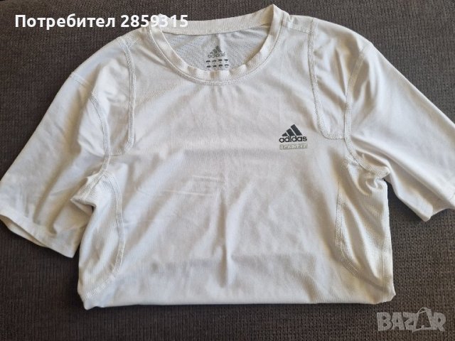 Adidas - оригинална мъжка тениска - размер М, бял цвят, снимка 3 - Тениски - 44163867