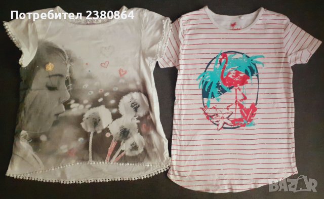 Нови блузки за момиченца/122-128, снимка 4 - Детски Блузи и туники - 37133950