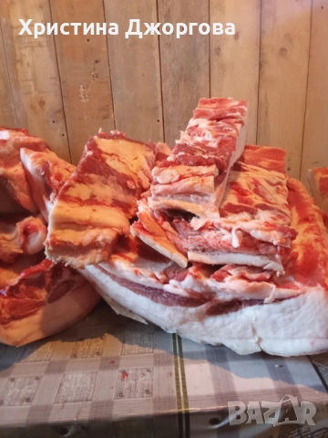 Домашна сланина с кожа, снимка 2 - Прасета - 52931466