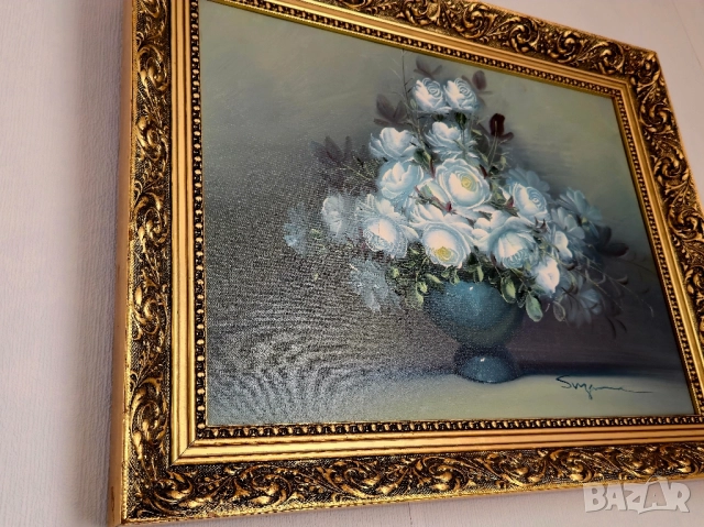 Оригинална маслена картина на художника Робърт Кокс, снимка 7 - Картини - 52192975