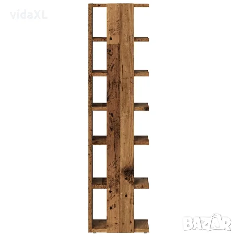 vidaXL Шкаф за обувки, старо дърво, 28x27x102 см, инженерна дървесина, снимка 5 - Шкафове - 56148210