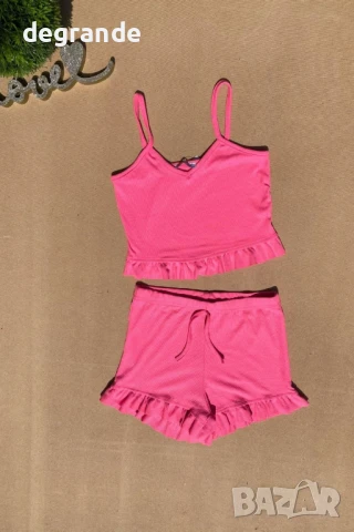 Розов Дамска комплект от две части, снимка 2 - Комплекти - 51118913