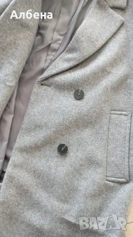 Палто - сиво oversized , снимка 6 - Палта, манта - 48080151