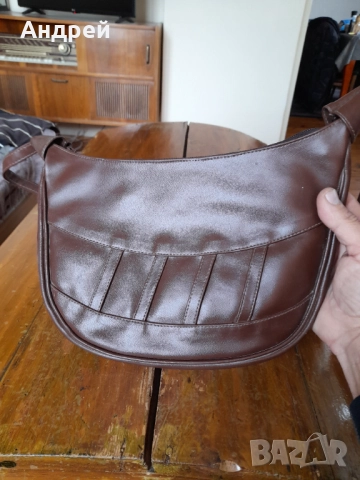 Стара дамска кожена чанта #30, снимка 4 - Други ценни предмети - 52954719