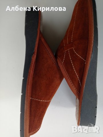 БГ естествени 39 н-р пантофи, кафяви, снимка 7 - Пантофи - 38339928