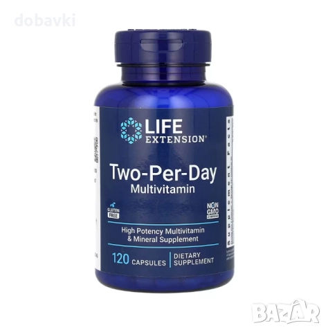 Мултивитамини - Life Extension, Two-Per-Day Multivitamin, 120 Capsules