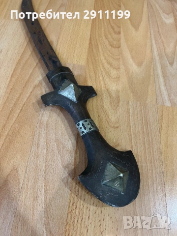 Стара арабска кама / ханджар, снимка 5 - Антикварни и старинни предмети - 54281106
