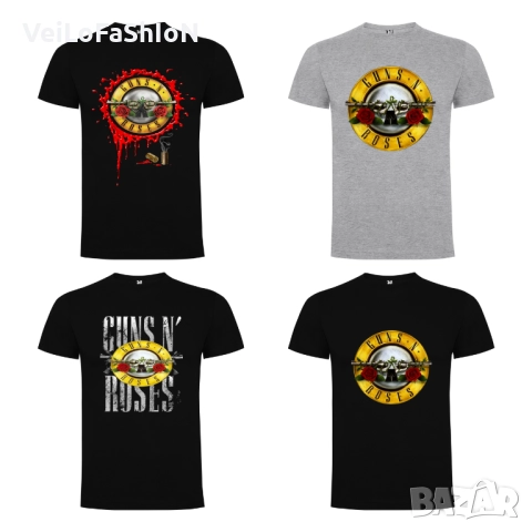 Нова мъжка тениска на музикалната група GUNS N'ROSES 
