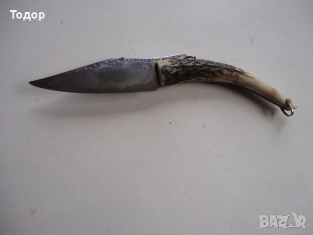 Страхотна майсторска сойка нож  рог 11, снимка 2 - Ножове - 54095925