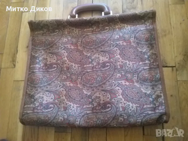 Маркова чанта промазан плат шарена унисекс 40х33см нова , снимка 6 - Чанти - 49599687