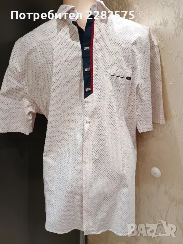 Мъжка риза с къс ръкав ХЛ/ХХЛ , снимка 4 - Ризи - 47581915