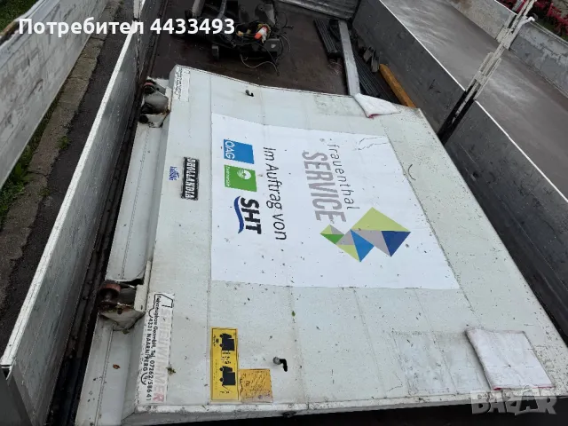 Алуминиева Каросерия с Падащ Борд от Iveco Daily , снимка 14 - Части - 49742831