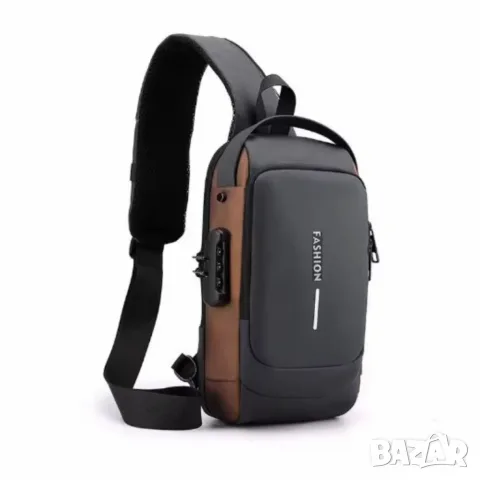 Мъжка чанта с USB зареждане. , снимка 3 - Чанти - 55816063