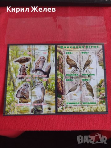 Пощенски марки чиста комплектна серия ПТИЦИ за колекция декорация поща Чад, Руанда 29521