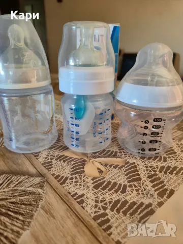 Бебешки шишета Avent,Nuk,Tommee tippee, снимка 9 - Прибори, съдове, шишета и биберони - 55988385