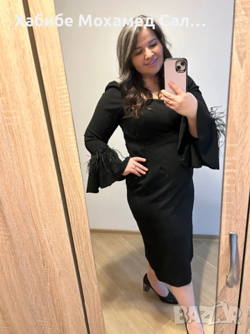 Официална черна рокля , снимка 6 - Рокли - 53088517