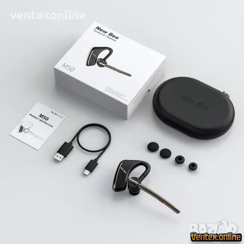 Безжична Bluetooth 5.2 Handsfree блутут слушалка за телефон 24 часа, снимка 10 - Слушалки, hands-free - 55739415