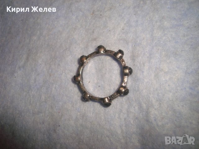 СТАРО АРТ ПРЪСТЕНЧЕ МНОГО ИНТЕРЕСЕН ДИЗАЙН ПОСРЕБРЕНО 27769, снимка 5 - Пръстени - 37497402