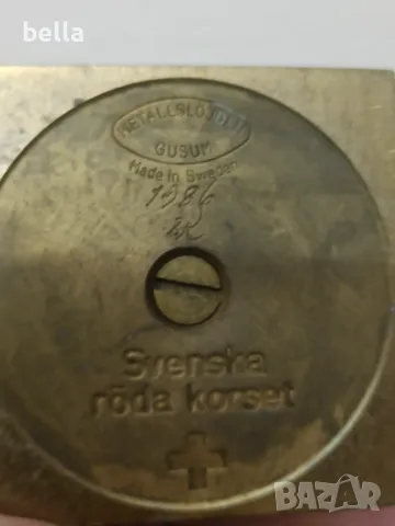 РЯДЪК КОЛЕКЦИОНЕРСКИ БРОНЗОВ СВЕЩНИК GUSUM , снимка 5 - Антикварни и старинни предмети - 50405724