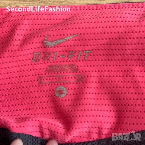 Дамски спортен панталон Nike 3/4 сиво розов размер S, снимка 2 - Къси панталони и бермуди - 53911229
