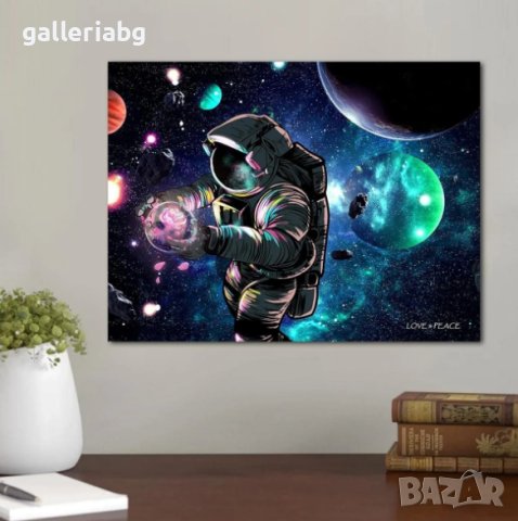 Космически плакат, постер космонавт