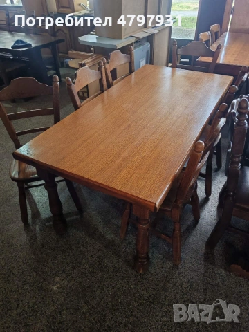Трапезни комплекти от масивно дърво, снимка 2 - Маси - 54213175