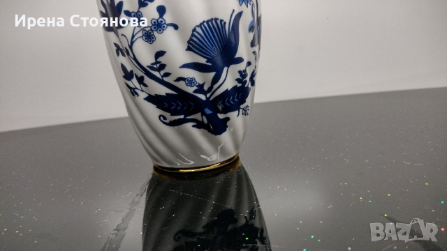 Ваза с декор син лук, без маркировка. , снимка 11 - Вази - 44817448