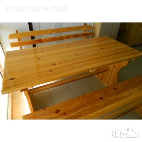 Баварски комплект 120см чам / 30368 , снимка 2 - Маси - 51192030