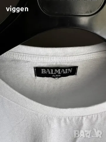Balmain. Нова тениска с принт. Цвят бял. Размер М. 45лв., снимка 4 - Тениски - 50223540