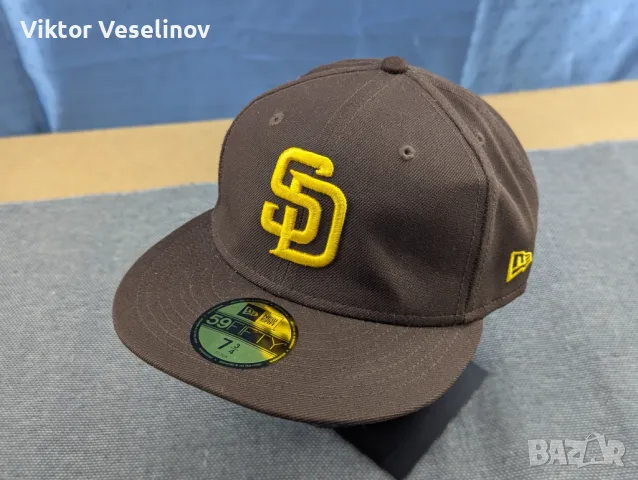 San Diego Padres New Era Snapback Cap Размер 7 3/4 Шапка с Козирка Кафява MLB, снимка 1