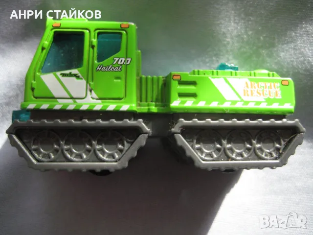 Matchbox 2016 Green Hailcat Arctic Rescue Произведено в Тайланд DVK15 MB1048, снимка 2 - Коли, камиони, мотори, писти - 49517692