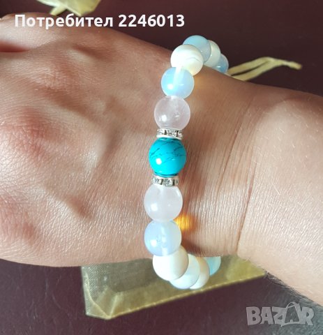 Гривни-за късмет и благополучие-естествени камъни-ръчна изработка, снимка 4 - Гривни - 37878748