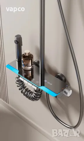 Модерен интелигентен душ с дисплей и LED подсветка D35, снимка 6 - Душове - 49405412