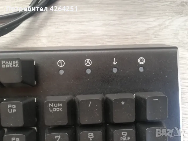 TRUST GXT 890 Cada  механична клавиатура с RGB подсветка, снимка 5 - Клавиатури и мишки - 47602149