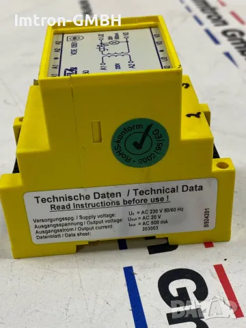 Захранващ блок Bender AN450  Вход 230VAC Изход 20 Volt AC B924201, снимка 3 - Други машини и части - 48712326