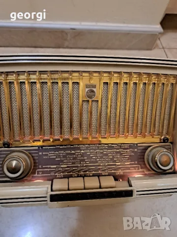 ретро лампово радио Philips Philetta , снимка 3 - Радиокасетофони, транзистори - 48654531