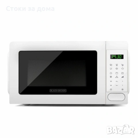 Микровълнова с грил Black+Decker 20L, 700W, снимка 3 - Микровълнови - 53221453